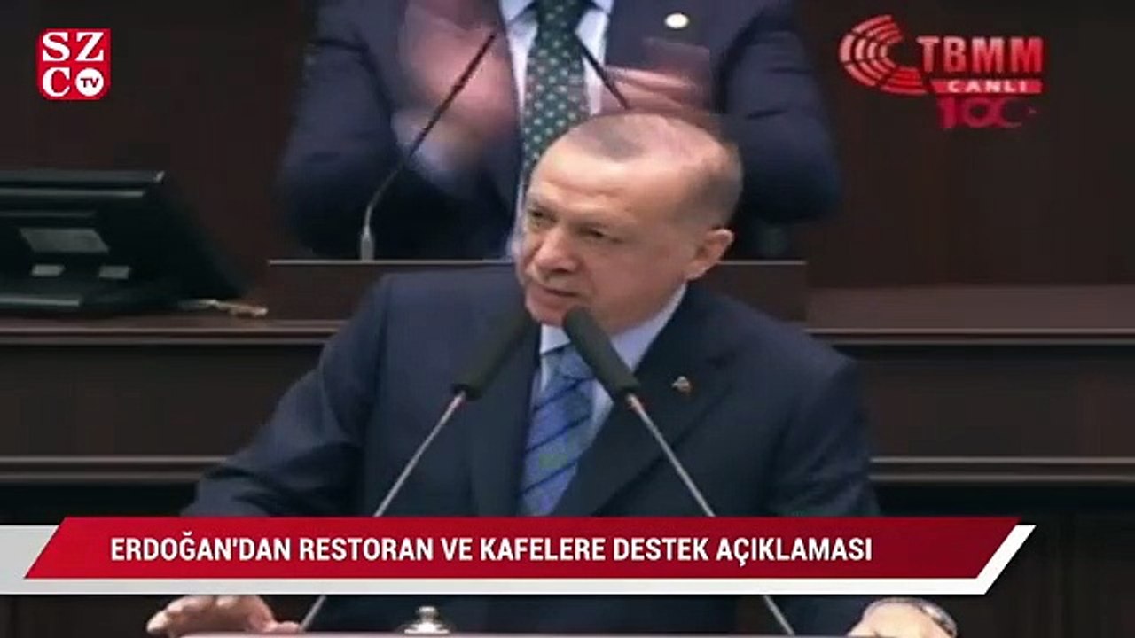 Erdoğan'dan restoran ve kafelere destek açıklaması