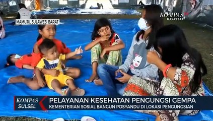 Kementerian Sosial Bangun Posyandu Di Lokasi Pengungsian Korban Gempa Mamuju