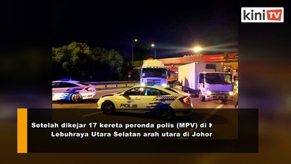 Bagai drama TV, pengedar dadah dikejar 17 peronda polis
