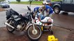 Colisão entre moto e carro, às margens da PRc-467, deixa homem de 51 anos ferido