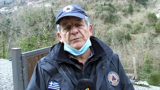 Κατολίσθηση στο δρόμο προς Προυσό - Σύντομο πέρασμα του χιονιά στο Καρπενήσι