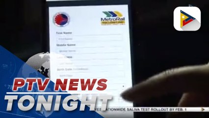 #PTVNewsTonight | MRT-3 gives commuters option to fill out contact tracing form online
