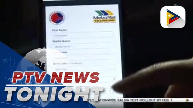 #PTVNewsTonight | MRT-3 gives commuters option to fill out contact tracing form online