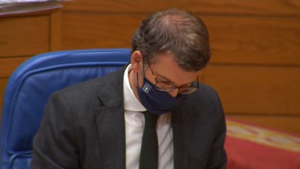 Feijóo en el Parlamento gallego