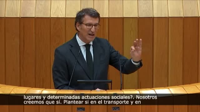 Feijóo pide al Gobierno el uso obligatorio de las mascarillas FFP2 en determinados contextos
