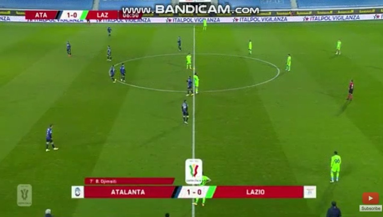 Atalanta - Lazio 1-0 GOAL DJIMSITI 27-01-2021 COPPA ITALIA