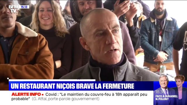 Ce restaurateur niçois décide de rouvrir son établissement malgré l'interdiction