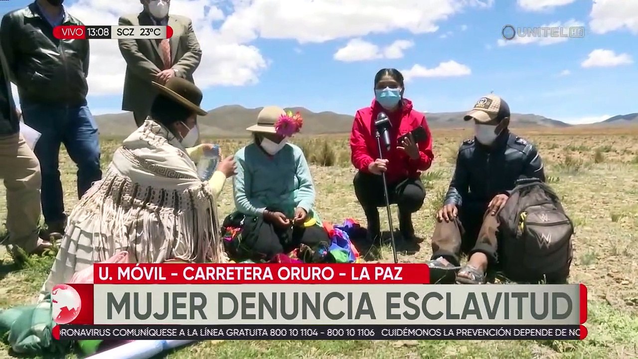 Una mujer que denuncia esclavitud viene caminando a La Paz hace una semana
