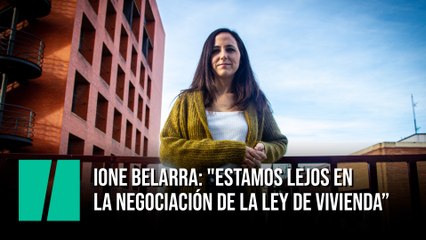 Ione Belarra: "Estamos lejos en la negociación de la ley de vivienda”