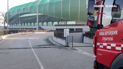 Bursa Büyükşehir Stadı'nda yangın çıktı! Soruşturma başlatıldı