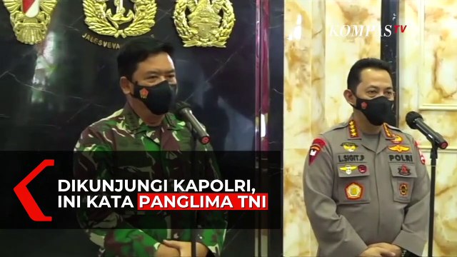 Dikunjungi Kapolri Listyo Sigit, Panglima TNI: Sinergitas TNI-Polri Modal untuk Menjaga NKRI