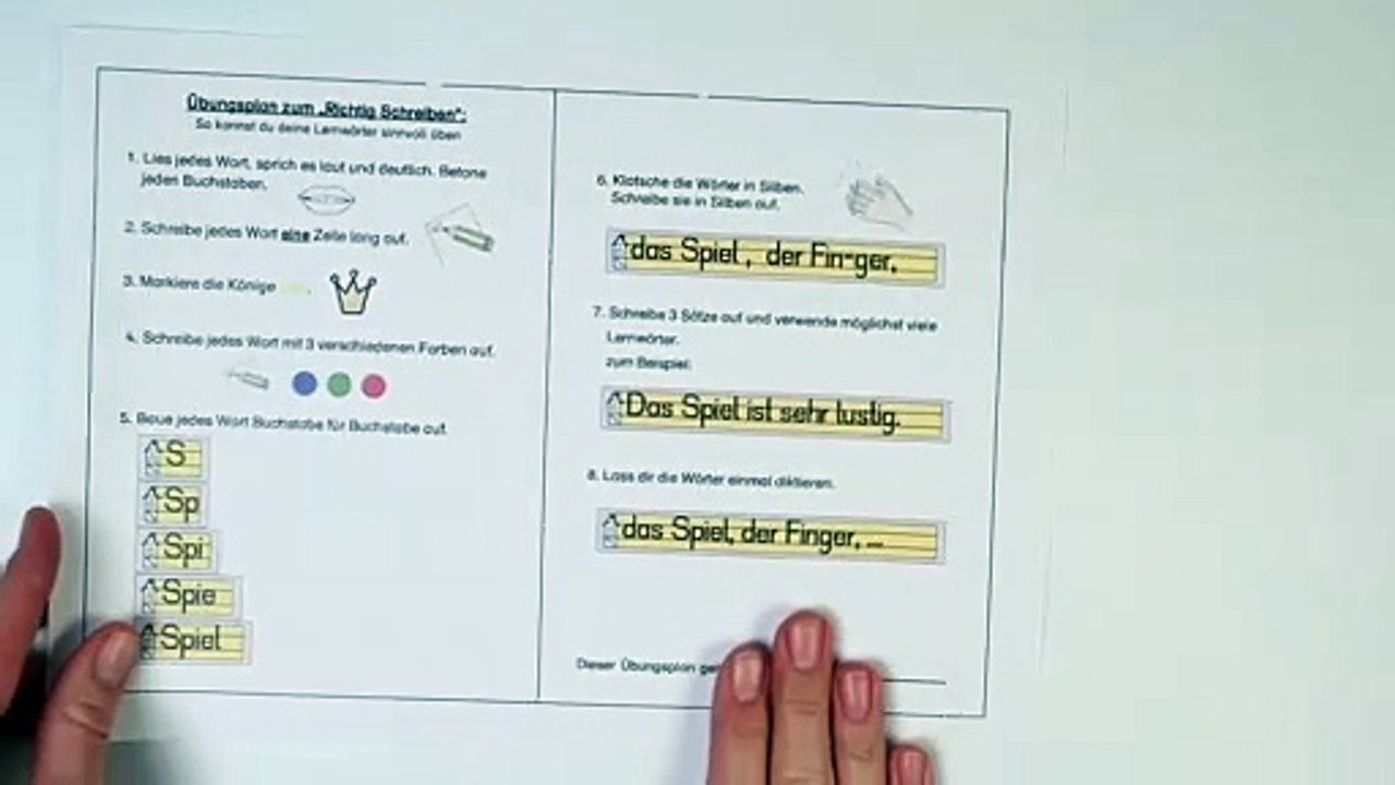 Lernwörter - Übung 3