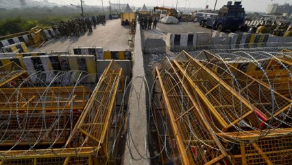 Ghazipur Border: Heavy Security near farmers protest site