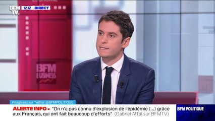 Gabriel Attal: "Évidemment si aujourd'hui vous êtes à l'étranger, vous pouvez rentrer en France"