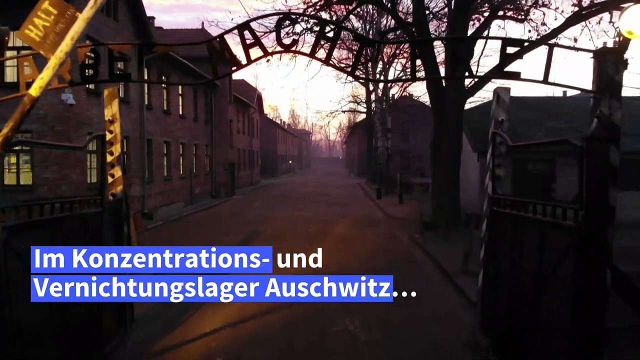 In Auschwitz wird der Opfer der Judenvernichtung gedacht