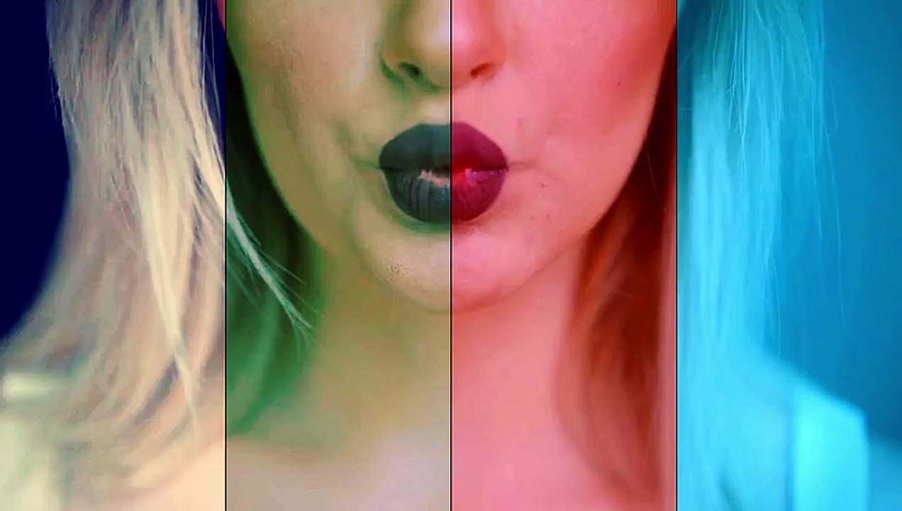 Girl Smiling Joyfully While Moving Her Lips