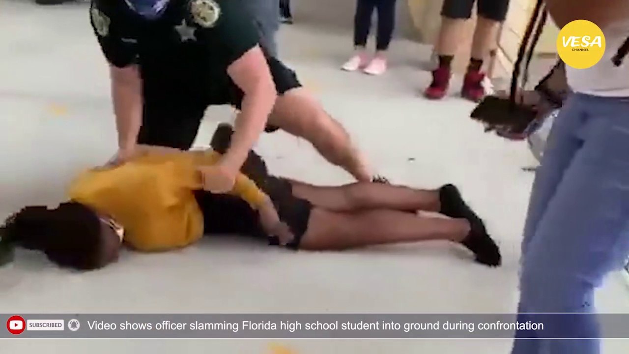 Video shows officer slamming Florida high school student into ground during confrontation