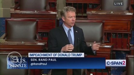 Rand Paul Drops NUKE on Dems&apos; Plans for Second Impeachment