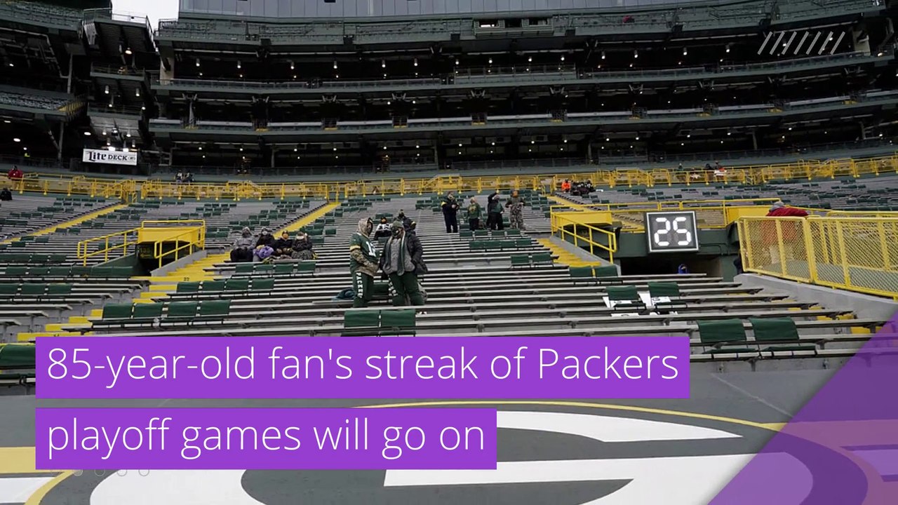 85-year-old fan's streak of Packers playoff gam...