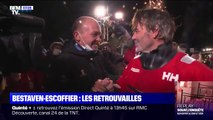 Vendée Globe: les retrouvailles aux Sables-d'Olonne entre Yannick Bestaven et Kevin Escoffier