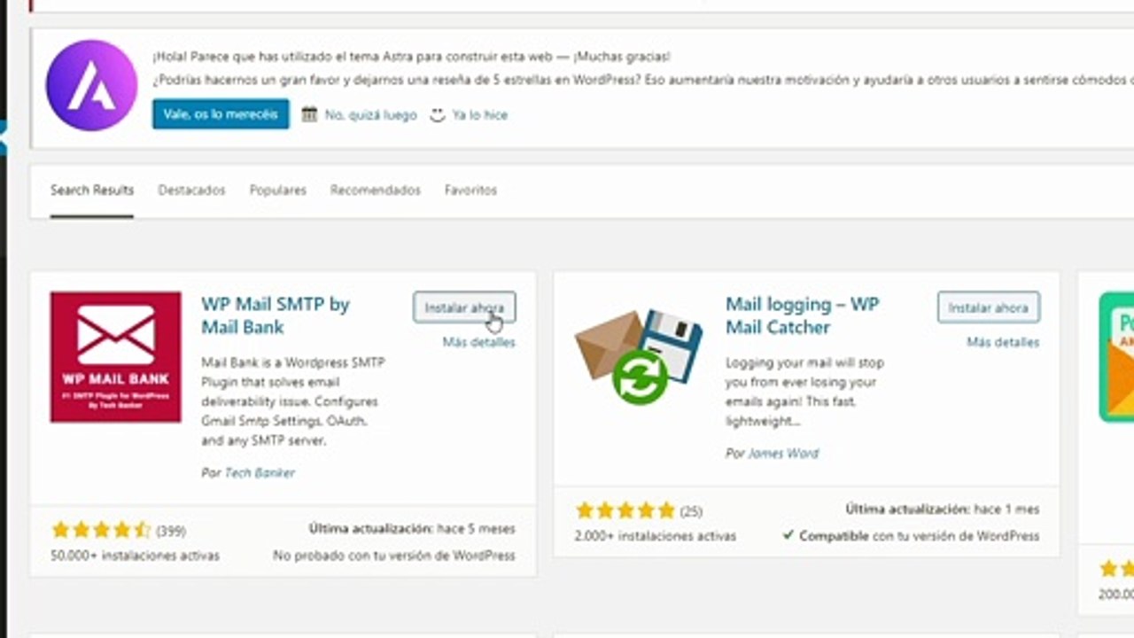 Solución problema envío de correos en WordPress WP Mail Bank