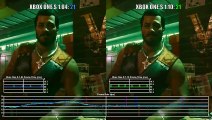 Cyberpunk 2077 Patch 1.1 PS4_Pro & Xbox One_X Frame Rate Comparison