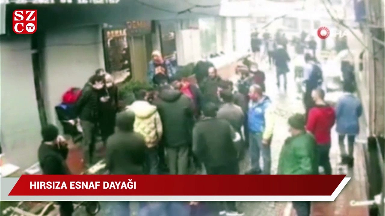 Hırsıza esnaf dayağı