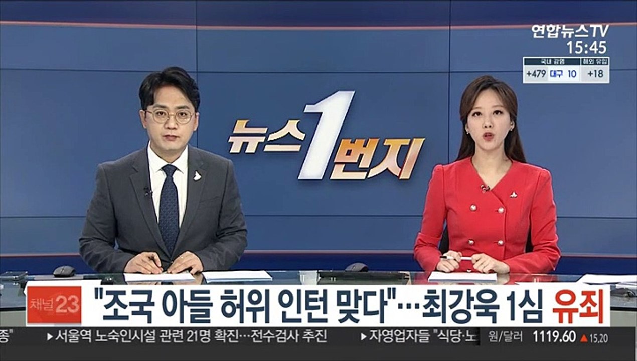 "조국 아들 허위 인턴 맞다"…최강욱 1심 '유죄'