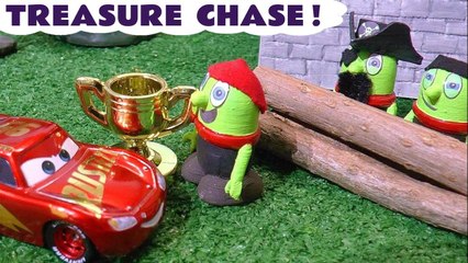 Disney Cars Lightning McQueen in Treasure Chase with the Funny Funlings Pirates in this Family Friendly Full Episode English Video for Kids by Kid Friendly Family Channel Toy Trains 4U