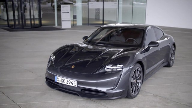 The new Porsche Taycan Design in Volcano Grey