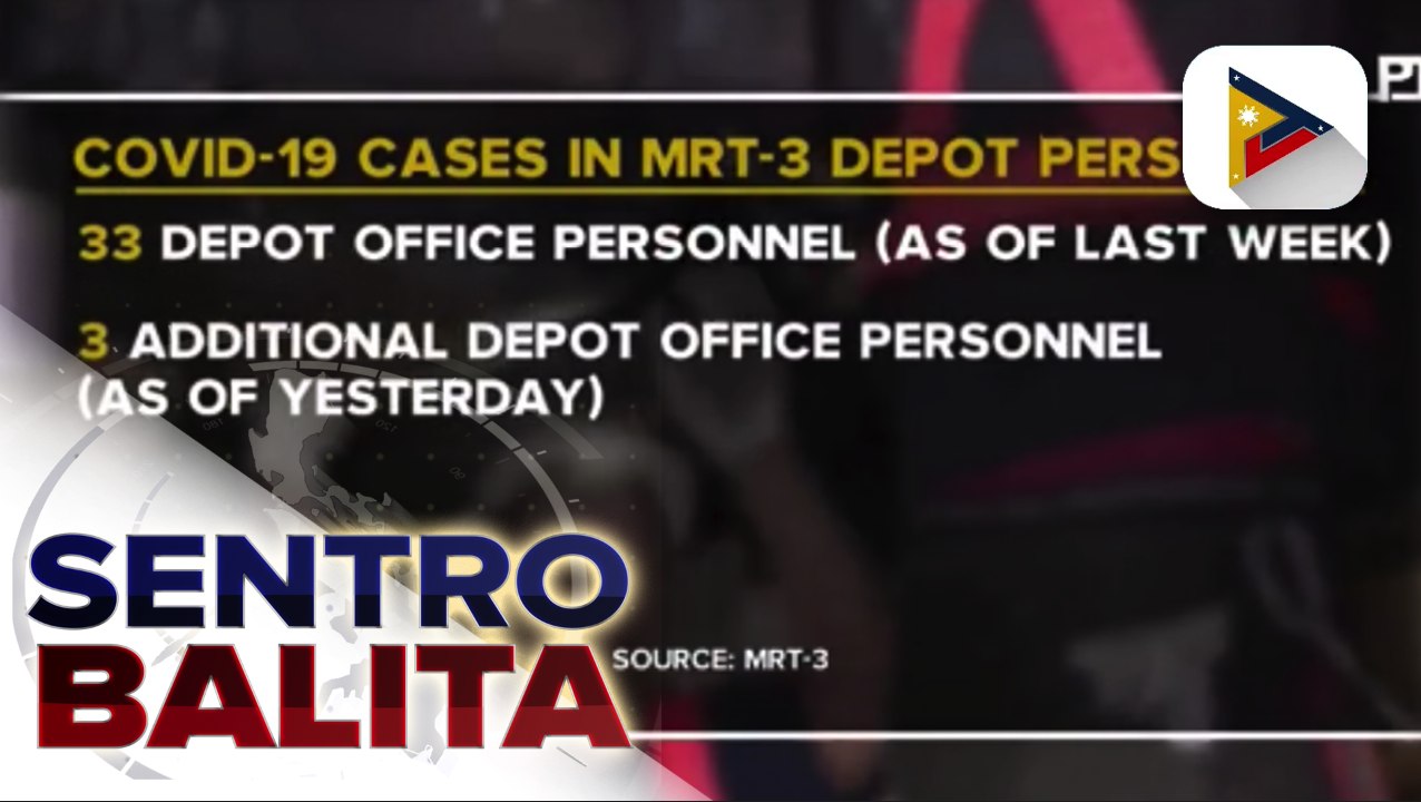 42 tauhan ng MRT-3 kabilang ang dalawang opisyal nito, nagpositibo sa COVID-19; MRT-3, nilinaw na walang nagpositibo na station personnel