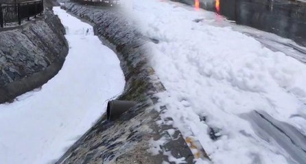 İstanbul’da korkutan köpük! 3 mahalleye ağır koku yayıldı