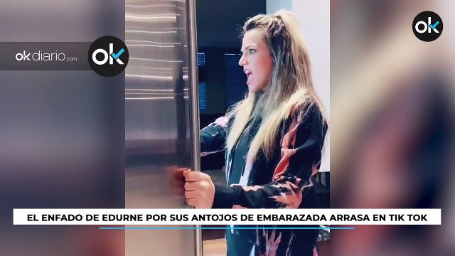 El brutal enfado de Edurne por sus antojos de embarazada que arrasa en Tik Tok