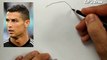 ASMR drawing cristiano ronaldo  , CR7 , how to draw Ronaldo?