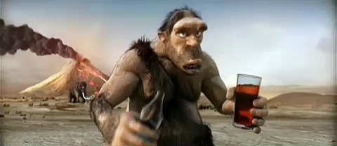 Adhi Manu drinking pepsi