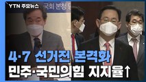 양당 지지율 동반 상승...여야, 본격 보궐선거전 막 올라 / YTN