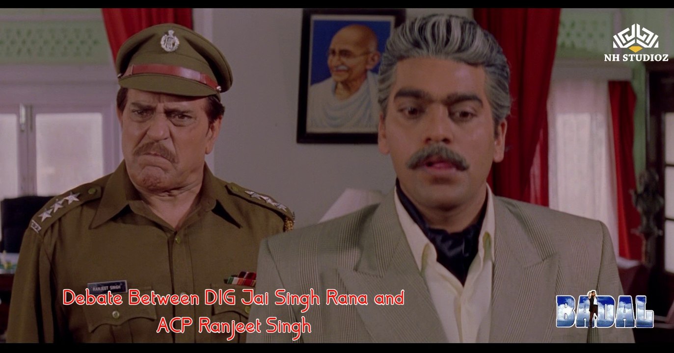 Debate Between DIG Jai Singh Rana and ACP Ranjeet Singh | Badal (2000) | Bobby Deol | Amrish Puri | Shahbaz Khan | Bollywood Movie Scene | Part 29