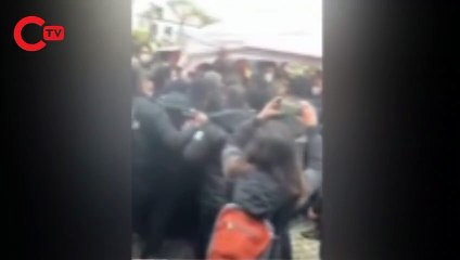 Boğaziçili öğrencilerin kurduğu çadırı yıktılar!