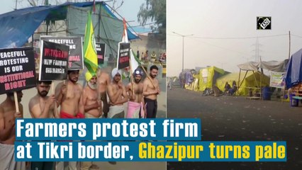 Farmers protest firm at Tikri border, Ghazipur turns pale