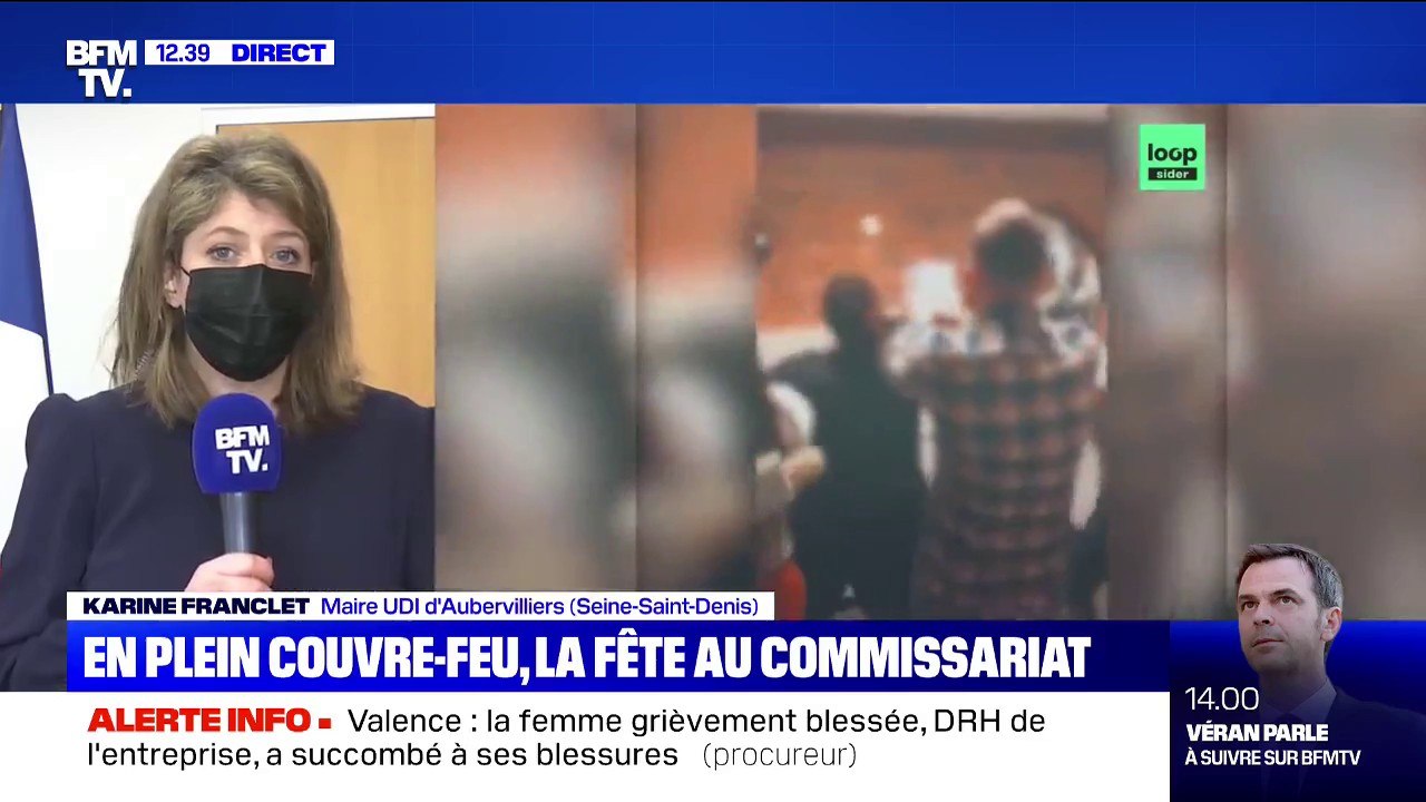 Karine Franclet (maire UDI d'Aubervilliers): "On ne peut qu'être choqué" par la vidéo de policiers faisant la fête sans gestes barrières