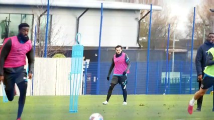 Pompey Players training at Rokko Training Ground on 28 January 2021