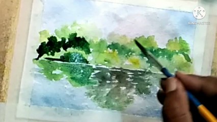 # LANDSCAPE  ( HOW TO DRAW A LANDSCAPE WITH WATERCOLOR  )