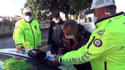 Motosikletinin bağlanacağını öğrenen sürücü çılgına döndü