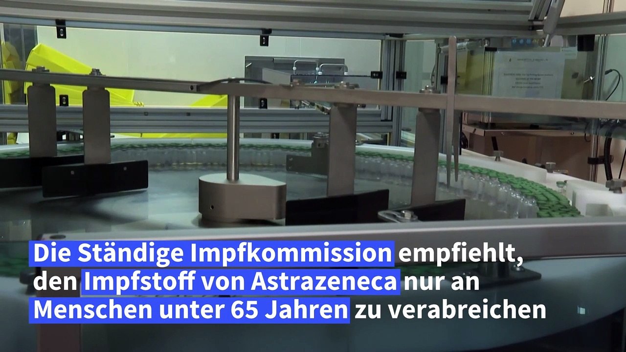 Impfkommission empfiehlt Astrazeneca nur für unter 65-Jährige