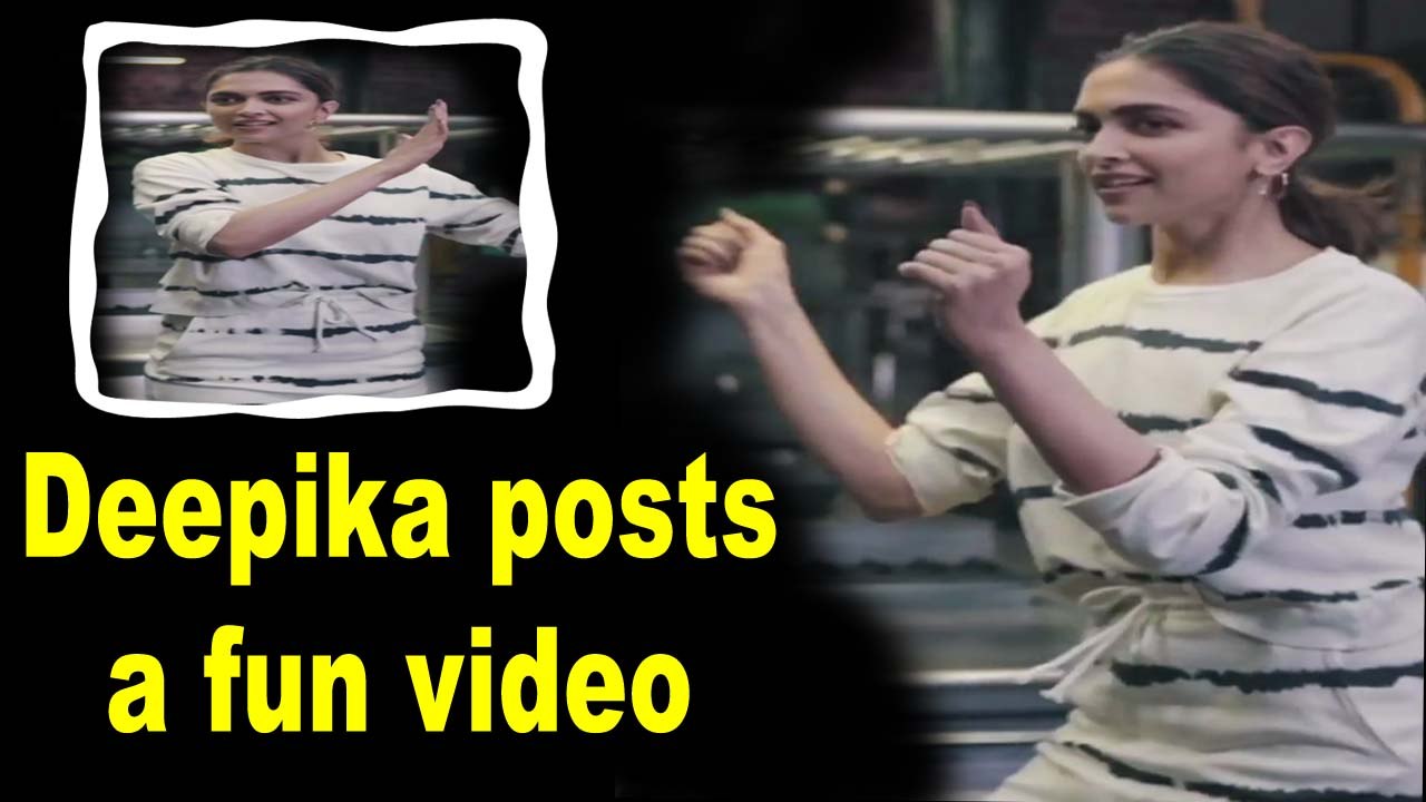 Deepika Padukone posts a funny video with a friend