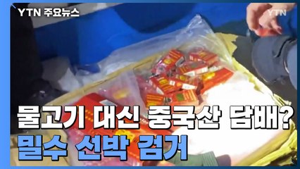 물고기 대신 중국산 담배가 한가득...어선 이용 해상 밀수 들통 / YTN