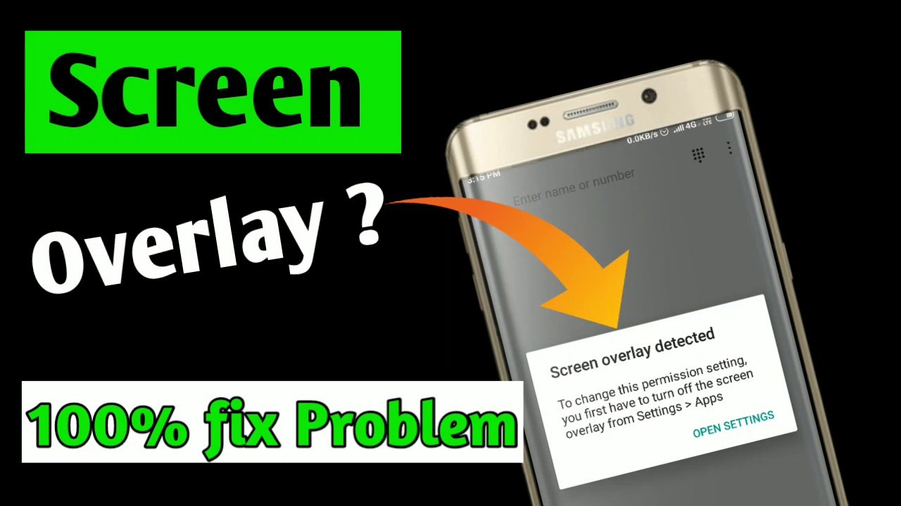 How To Fix Screen Overlay Detected On All Android 100% Solved Promise ...