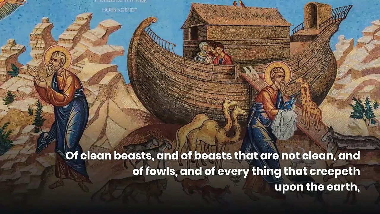 Genesis Chapter 7 Noah And The great Flood  Audio book Bible- King James Version (old testament)