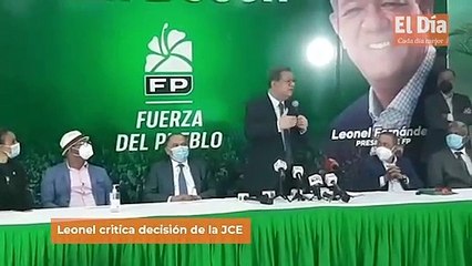 Leonel critica decisión de la JCE