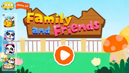 Baby Panda's Family and Friends #3 - Educational Game - BabyBus Kids Games
